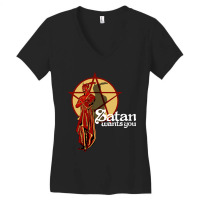 Satan Wants You Women's V-neck T-shirt | Artistshot