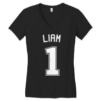 Liam Number One Athletic Sports Jersey Women's V-neck T-shirt | Artistshot