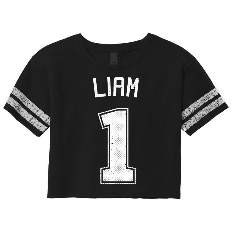 Liam Number One Athletic Sports Jersey Scorecard Crop Tee by yumgaugeteuda | Artistshot