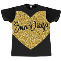 I Love San Diego California Usa Graphic T-shirt | Artistshot