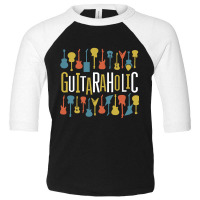 Guitaraholic Guitar Lovers Toddler 3/4 Sleeve Tee | Artistshot