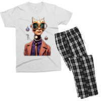 Portrait Old Afrikan Wiseman Wearing Retro Futuristic T Shirt Men's T-shirt Pajama Set | Artistshot