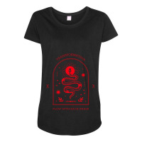 Transformation - Flow With Each Phase - Astrology Snake Maternity Scoop Neck T-shirt | Artistshot