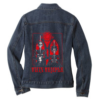 Twin Temple Ladies Denim Jacket | Artistshot