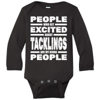 Rugby Player Tacklings - League Union Team Match Rugby Fan Long Sleeve Baby Bodysuit | Artistshot