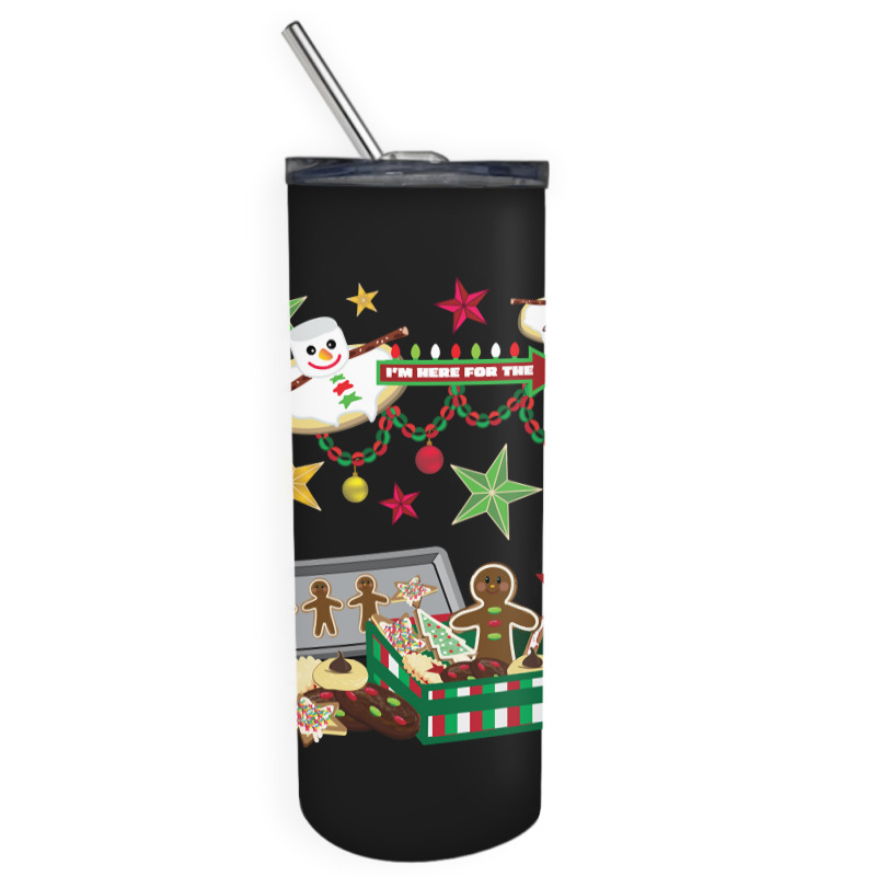 I'm Here For The Cookie Swap! Skinny Tumbler by Inmamlil638 | Artistshot