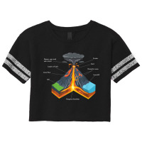 Volcano Lover Geology Teacher - Funny Geologist Scorecard Crop Tee | Artistshot