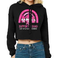 Cleft Lip & Palate Awareness Support Squad Gnomes Rainbow T Shirt Cropped Hoodie | Artistshot