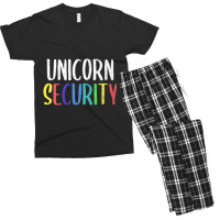 Halloween Dad Mom Daughter Adult Costume, Unicorn Security Men's T-shirt Pajama Set | Artistshot