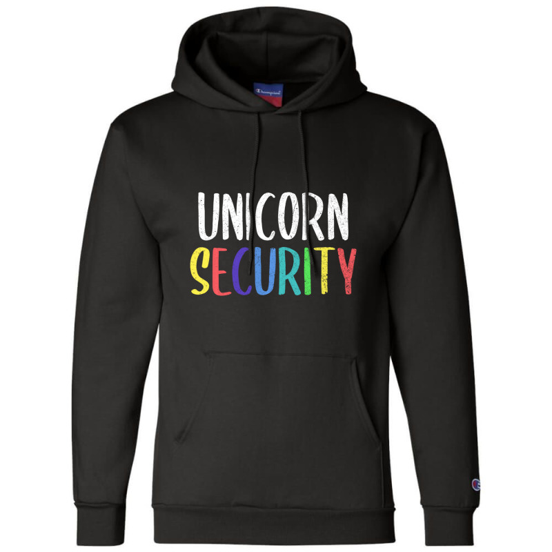 Halloween Dad Mom Daughter Adult Costume, Unicorn Security Champion Hoodie by behindcedar22 | Artistshot