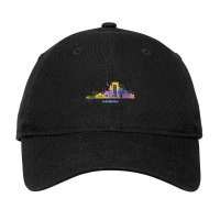 Hamburg Skyline Colorful Hamburger-dywqj Adjustable Cap | Artistshot