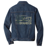 Let's Go Branson Brandon Camouflage Us Flag Pullover Hoodie Men Denim Jacket | Artistshot