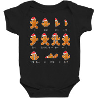 Christmas Math Teacher Equation Gingerbread With Santa Hat T Shirt Baby Bodysuit | Artistshot