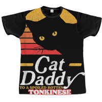 Retro Cat Daddy To A Spoiled Rotten Tonkinese Funny 80s T Shirt Graphic T-shirt | Artistshot