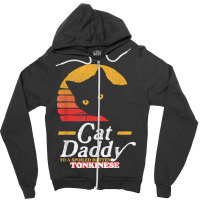 Retro Cat Daddy To A Spoiled Rotten Tonkinese Funny 80s T Shirt Zipper Hoodie | Artistshot