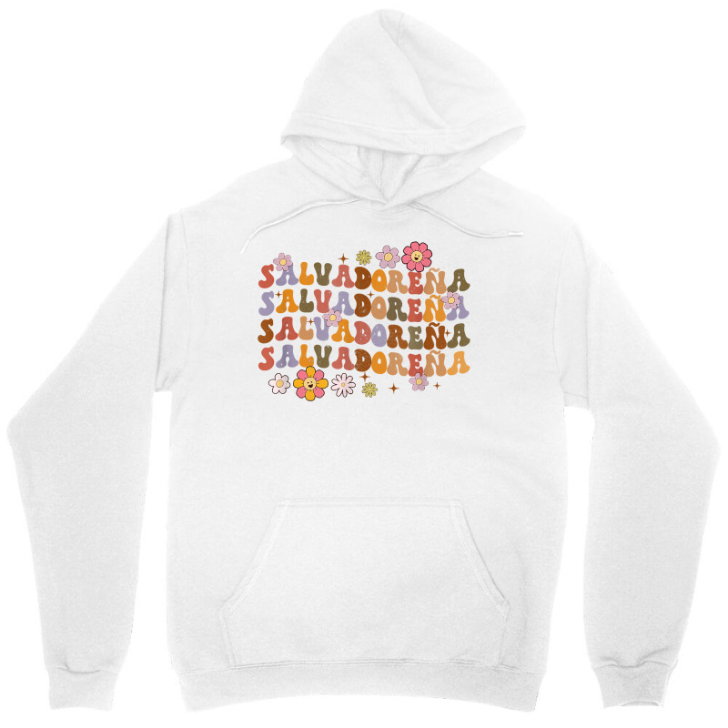 Salvadorena Retro Groovy Salvador Salvadorenan Latina Latinx T Shirt Unisex Hoodie by lejo83khanna | Artistshot