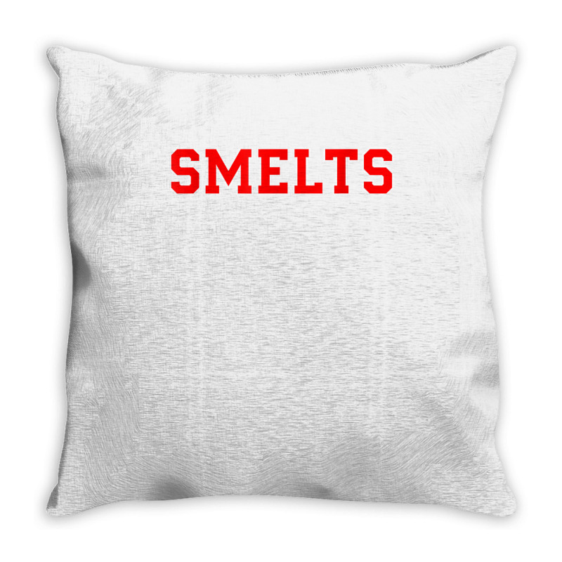 Smelts Athletic University College Alumni Style T Shirt Throw Pillow | Artistshot