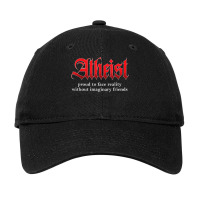 Proud Atheist Atheism Religion Science Agnostic Freethinker Adjustable Cap | Artistshot