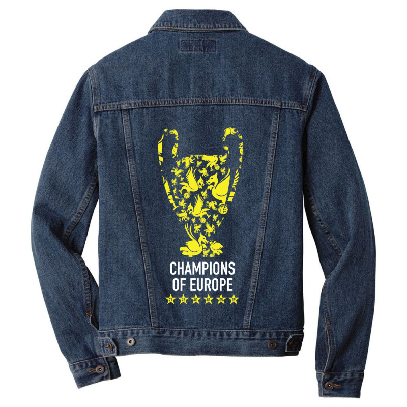 Liverpool Trophy Champions Of Europe Squad, Design Sports Men Denim Jacket | Artistshot