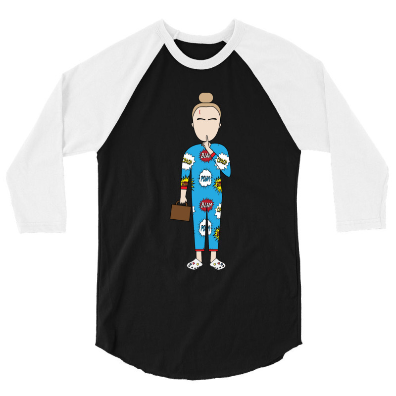 Killing Eve S2 Villanelle In Pj S Simple Cartoon Style 3/4 Sleeve Shirt by ANGELAALLARD | Artistshot