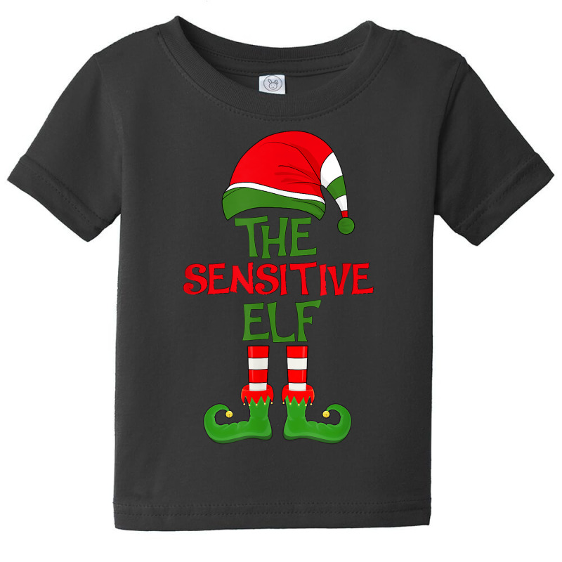 The Sensitive Elf Xmas Group Matching Family Holiday Party T Shirt Baby Tee by mosesswabyhi | Artistshot