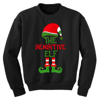 The Sensitive Elf Xmas Group Matching Family Holiday Party T Shirt Youth Sweatshirt | Artistshot