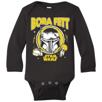 Boba Fett Helmet Long Sleeve Baby Bodysuit | Artistshot