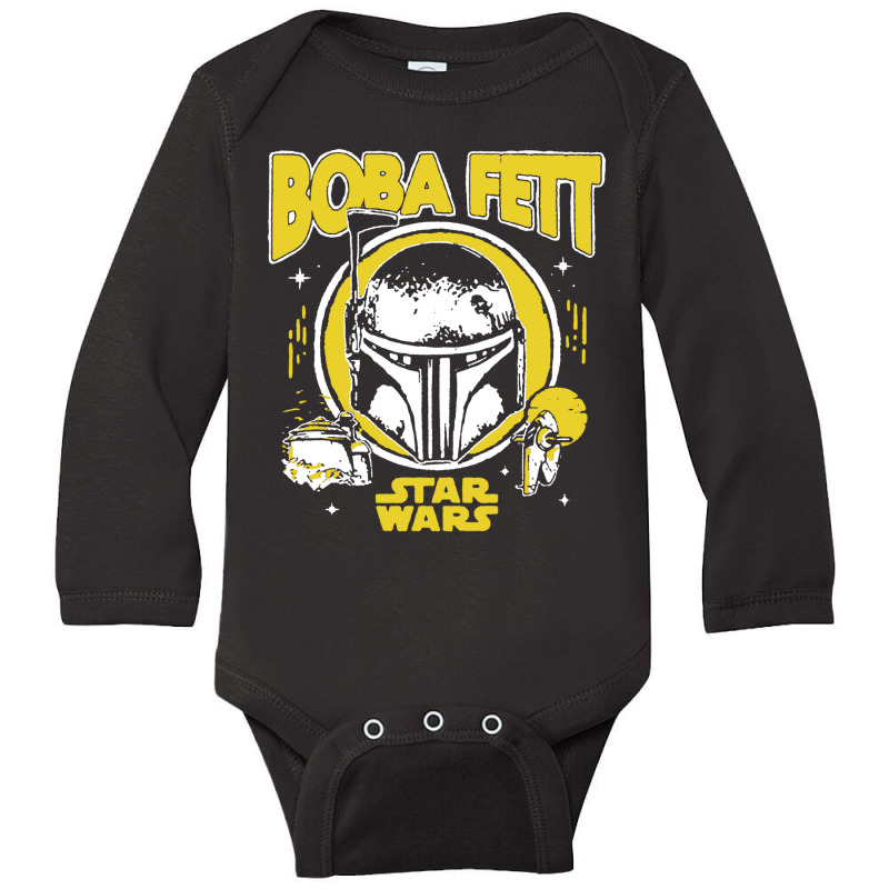 Boba Fett Helmet Long Sleeve Baby Bodysuit by Ganden | Artistshot