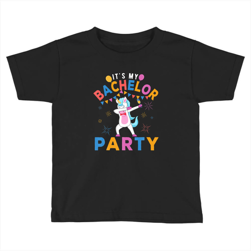 Mens Funny It's My Bachelor Party, Unicorn Groom Bachelor Party Toddler T-shirt | Artistshot