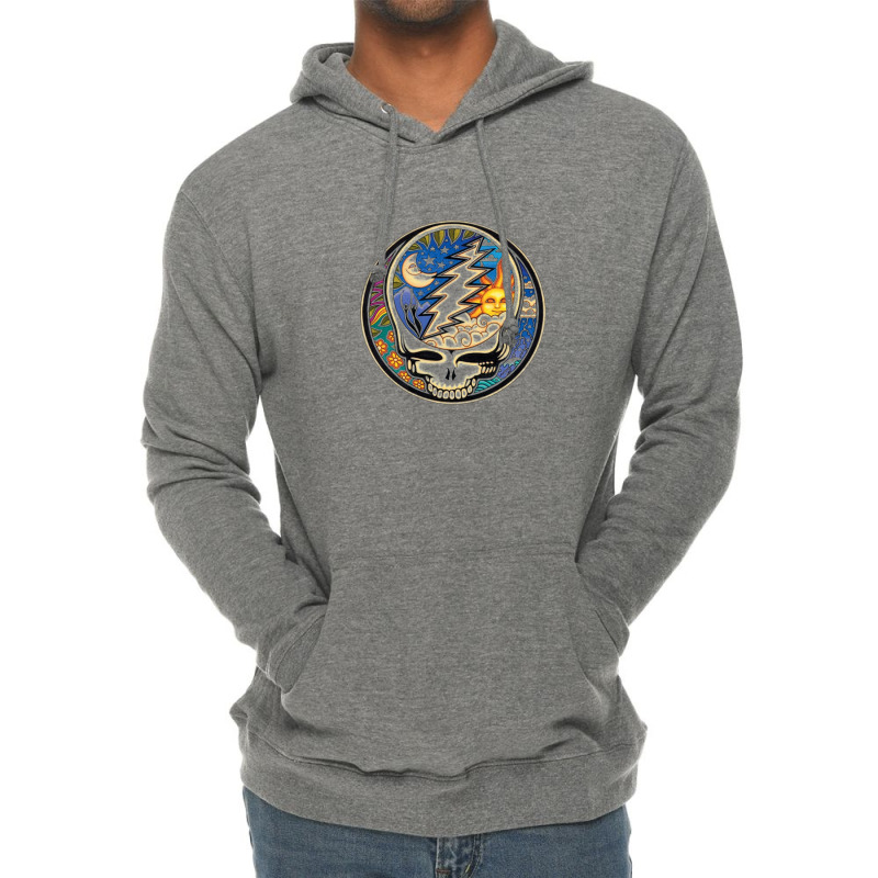 Grateful Sun Dead Monn Lightweight Hoodie by AaronMann | Artistshot