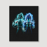 Blue God Warriors Portrait Canvas Print | Artistshot