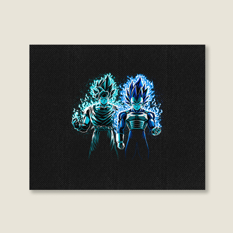 Blue God Warriors Landscape Canvas Print | Artistshot