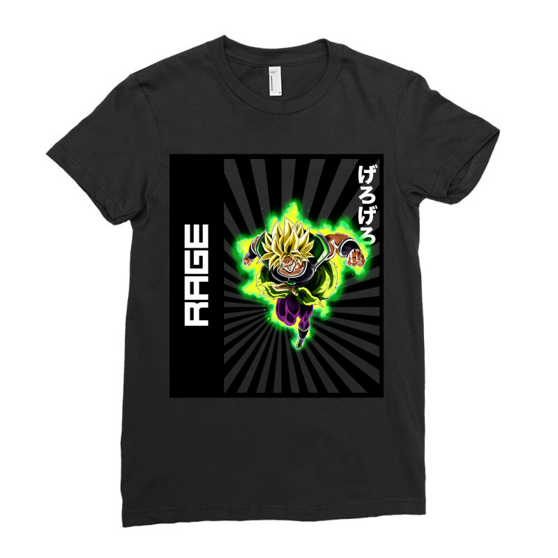 Broly Rage Ladies Fitted T-Shirt by mckeebeckett3l9yxd | Artistshot