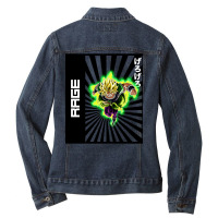 Broly Rage Ladies Denim Jacket | Artistshot