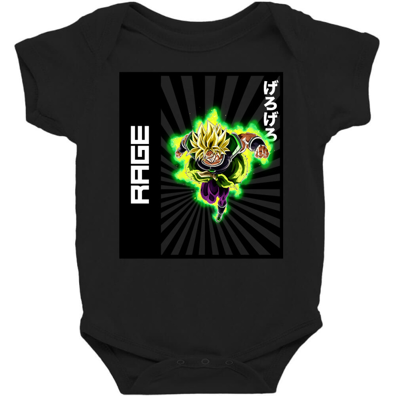 Broly Rage Baby Bodysuit by mckeebeckett3l9yxd | Artistshot