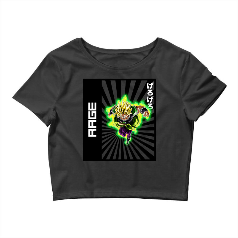 Broly Rage Crop Top by mckeebeckett3l9yxd | Artistshot