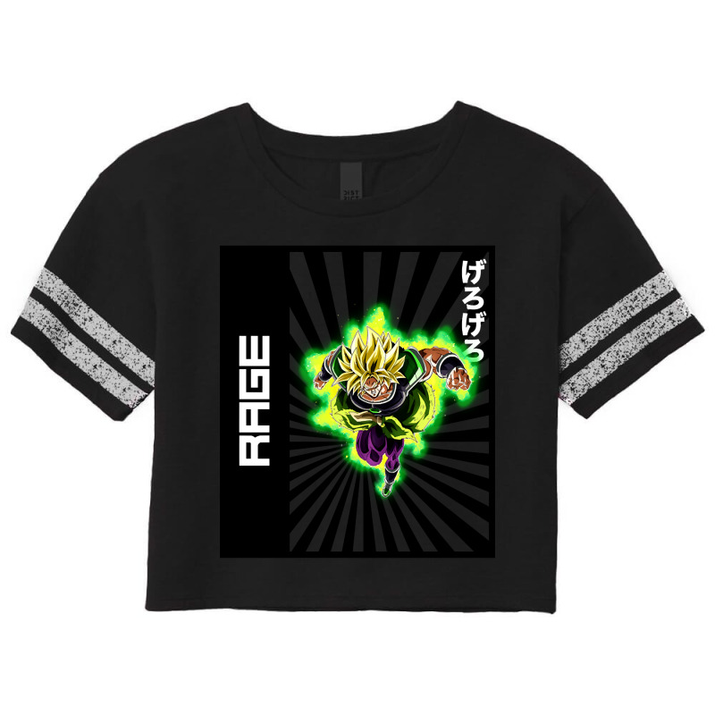 Broly Rage Scorecard Crop Tee by mckeebeckett3l9yxd | Artistshot