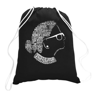 Notorious Rbg Shirt Ruth Bader Ginsburg Quotes Feminist Gift Drawstring Bags Designed By G3ry