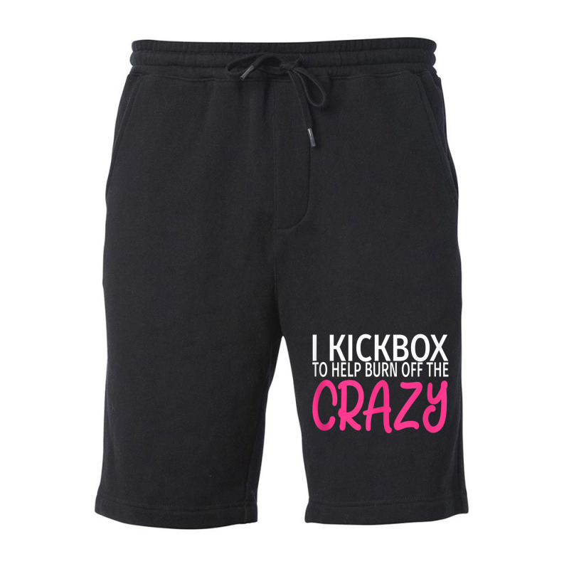 I Kickbox To Burn Off The Crazy - Kickboxing Tank Top Fleece Short | Artistshot