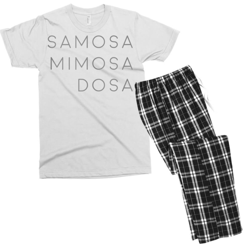 Indian Food Samosa Mimosa Dosa Tank Top Men's T-shirt Pajama Set by nasson | Artistshot