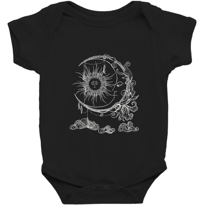 Bohemian Aesthetic Moon Sun Astrology Science Astronomy Baby Bodysuit | Artistshot