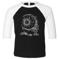 Bohemian Aesthetic Moon Sun Astrology Science Astronomy Toddler 3/4 Sleeve Tee | Artistshot