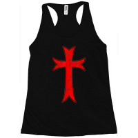 Knights Templar Crusader Distressed Cross Medieval Ring Racerback Tank | Artistshot