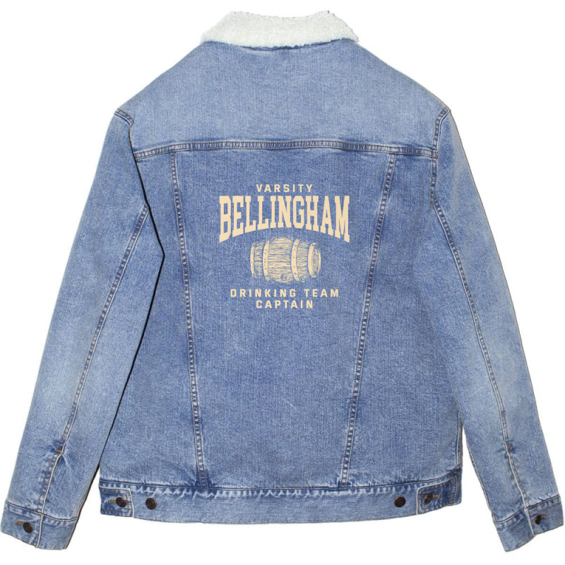 Bellingham Drinking Team Captain Washington Craft Beer Wa Unisex Sherpa-lined Denim Jacket | Artistshot