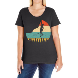 vintage rock climbing t  shirt mountain climber shirts Ladies Curvy T-Shirt | Artistshot