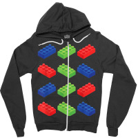 Building Blocks Bricks Master Builder Bricklayer Engineer T Shirt Zipper Hoodie | Artistshot