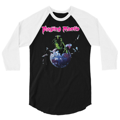 Praying Mantis 3/4 Sleeve Shirt Designed By L4l4pow