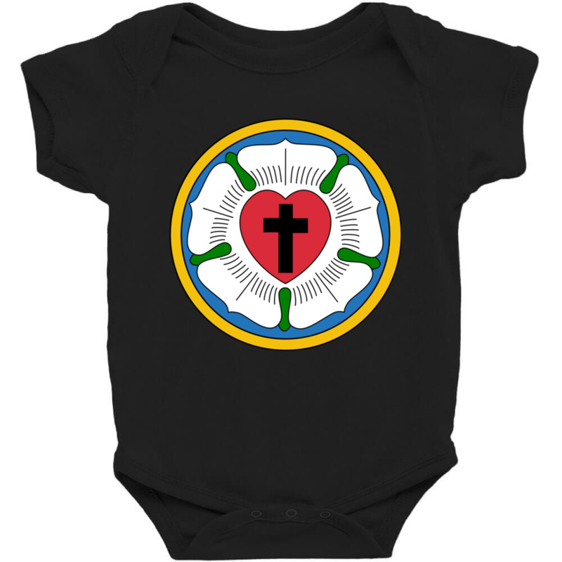 Lutheran Martin Luther Heart Rose Concords Reformation Cross Pullover  Baby Bodysuit by MalcolmJCausby | Artistshot