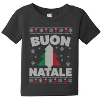 Buon Natale Italian Ugly Christmas Sweater Baby Tee | Artistshot