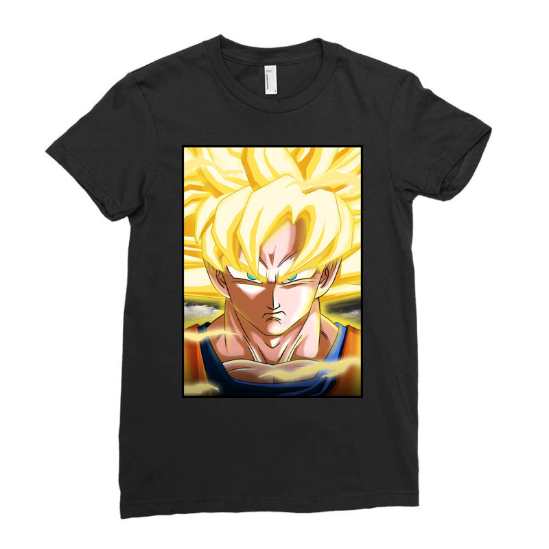 Gold Super Saiyan Ladies Fitted T-Shirt by oatesorlandoi9eepf | Artistshot